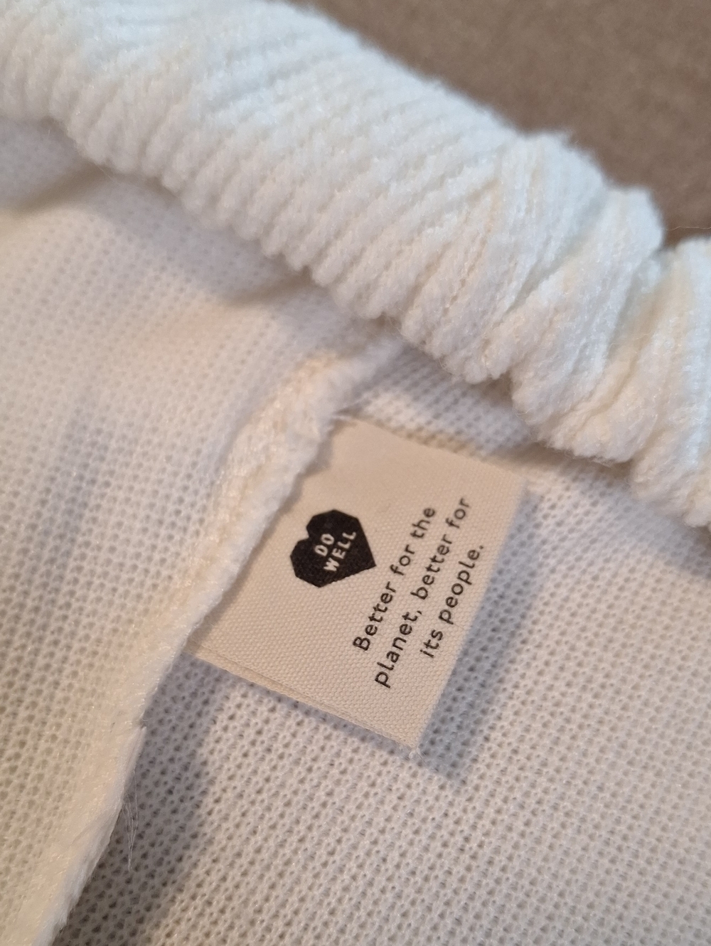 Madewell Cream Ribbed Top - Picture 5 of 12